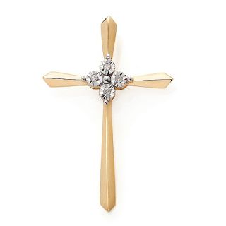 228 869 michael anthony jewelry 10k cross diamond pendant rating be
