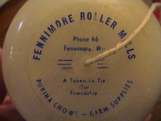 Fennimore Wis Roller Mills Purina Chows Farm Supplies Advertise String