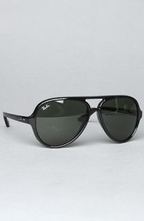 Ray Ban The 59mm Cats 5000 Sunglasses in Black