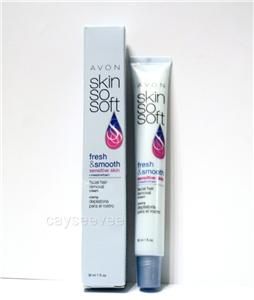 Avon Skin So Soft Facial Hair Removal Cream Fresh & Smooth, Regular or