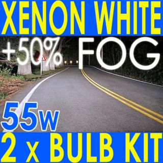 Fiat Palio Weekend 96 Xenon White 55W Fog Light Bulbs