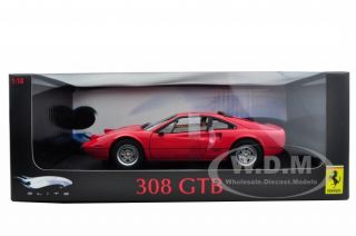  model of ferrari 308 gtb red elite edition by hotwheels has steerable
