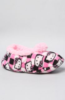 Hello Kitty Intimates The Hello Kitty Slipper Socks in Pink Check