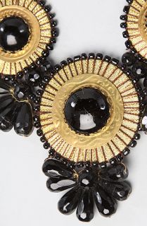  boutique the medallion bib necklace in black sale $ 16 95 $ 40 00 58 %