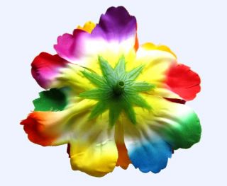 Artificial Silk Rainbow Peony Flower Heads 4 for Home Wedding