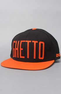 DGK The Ghetto Starter Cap in Black Orange