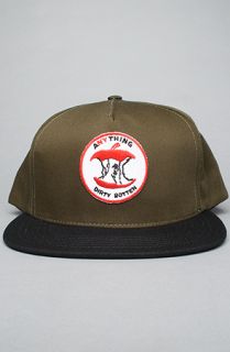 aNYthing The Rotten Apple 5 Panel Cap in Olive and Black  Karmaloop