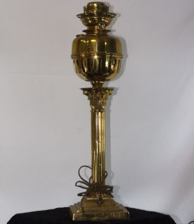 Falk Stadelmann Ornate Brass Banquet Lamp Base Electrified