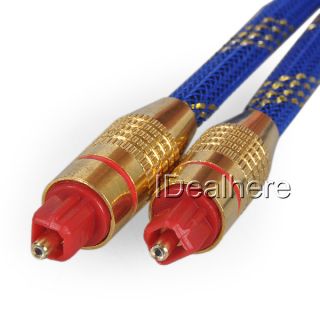 Digital Optical Fiber Optic Toslink Audio Cable 6 ft 2M