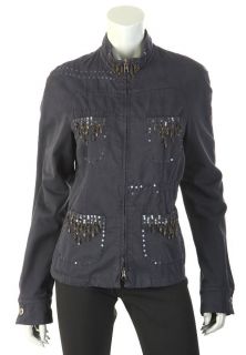 New Ermanno Scervino Street Collection Embroidered Cotton Jacket 44 10