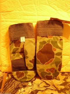 Duxbak Mittens For Hunting And Outdoors Shell 100% Cotton Medium Camo