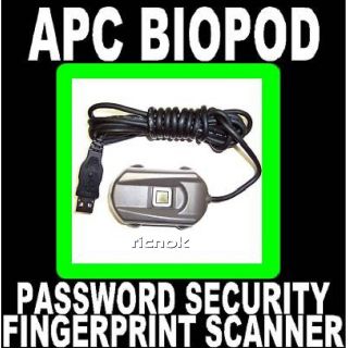 APC Biopod Biometric USB Fingerprint Reader with Software CD Lot BP