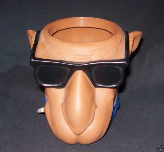 VTG Joe Cool Camel Face Black Glasses Rubber Can Holder 1991 Barton