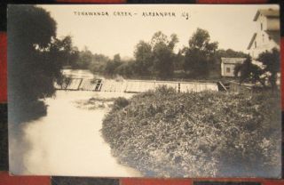 Old RPPC Alexander NY Old Mill on Tonawanda Creek Near Attica NY