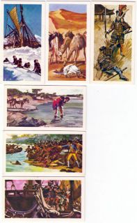 Six 1973 Adventurer Cards Ernest Henry Shackleton