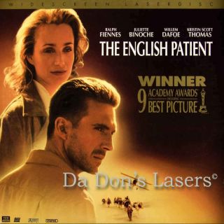 The English Patient AC 3 THX WS Rare LaserDisc Fiennes Romantic Drama