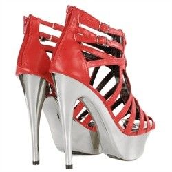 fahrenheit jeweled strappy party shoes red hucci 14