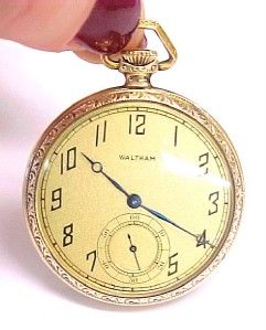  Vintage Pocket Watch with 20 Year Fahys Green Gold Filled Case