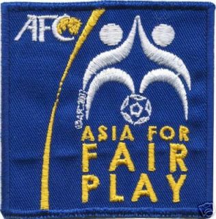 AFC Asian Cup 2007 Fair Play Sleeve Patch Official