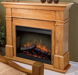  Kenton Oak Electric Fireplace w 26 Firebox Remote Free s H