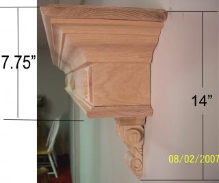 Solid Red Oak Wooden Fireplace Mantel Mantle Shelf 48 4 54 4 5 60