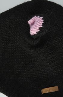 deLux The Kitty Ears Pilot Hat in Black Pink