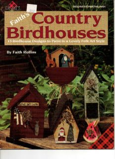 Faiths Country Birdhouses Faith Rollins 9191 Folk Art Decorative