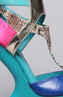 Sole Boutique The Blithe Shoe in Teal and Blue