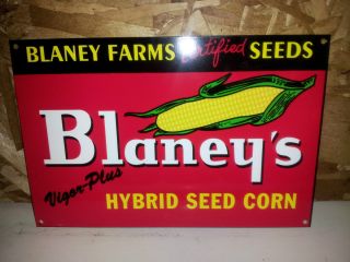 Blaneys Farm Seed Sign  Hybird Seed Corn 