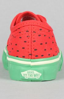 Vans The Toddler Authentic Sneaker in Watermelon Red