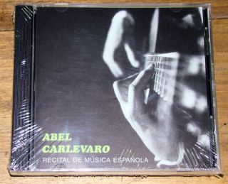 Abel Carlevaro Recital Musica Española Guitar New CD