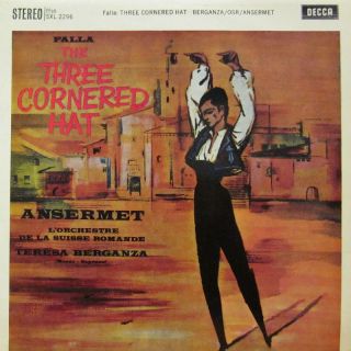 Falla Vinyl LP WBG ED1 The Three Cornered Hat Decca SXL 2296 UK EX VG