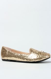 Betsey Johnson The Bambbi Shoe in Gold Glitter