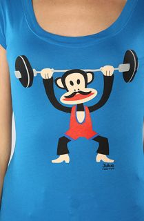 Paul Frank The Lifting Julius Scoop Tee in First Place Blue