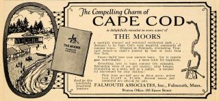 1926 Ad Moors Cape Cod Falmouth Residential Park Homes   ORIGINAL