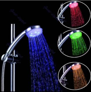 Color Romantic LED Shower Head Lights Home Water Bath M