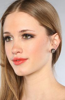 Betsey Johnson The Large Round Crown Stud Earring