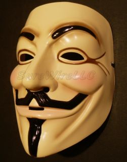 Guy Fawkes Mask V for Vendetta Anonymous Officially Licensed Rubies DC
