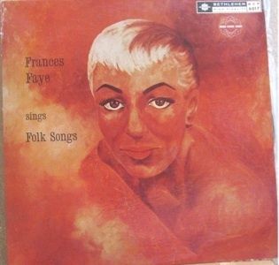 Frances Faye Sings Folk Songs Bethlehem LP