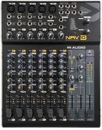 Audio maudio NRV10 firewire mixer console digital A D studio live