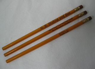  Hulting & Son Hybrid Seed Corn Farm Seed Wooden Pencils Unused Lot