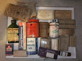 WWII Medical First Aid Supplies