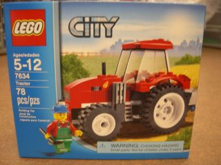 Lego City Tractor 7634 Red Tractor with Farmer Minifigure