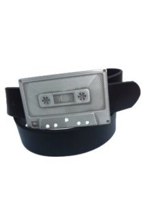 Staghound Belts Cassette Tape Belt in Black