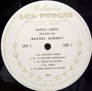 Federico Garcia Lorca Poems The Voice of Rafael Alberti