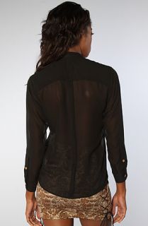 Naven The 2 Tone Oversized Blouse in Black