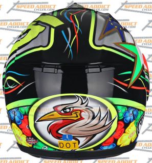 Suomy Excel Capirossi 2012 Full Face Motorcycle Helmet Medium