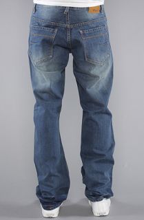LRG The Social Club True Straight Jeans in Washed Dark Indigo