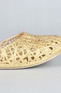  campana zig zag shoe in gold glitter $ 80 00 converter share on tumblr