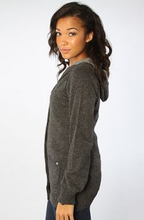 Makia The Hooded Knit Cardigan Concrete